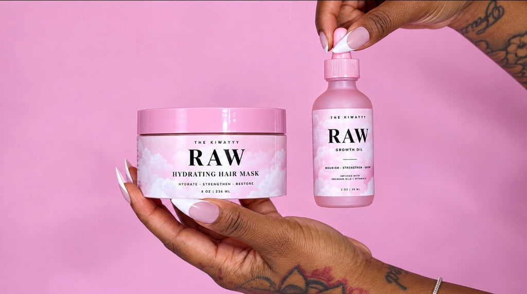 RAW Heavenly Hair Duo | Hydrating Mask + Growth Oil ☁️